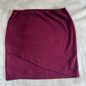 Elegant Burgundy Skirt